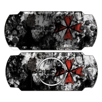 Виниловая наклейка для игровой консоли Sony PSP 3000 "Корпорация Амбрела" артикул 5503c.